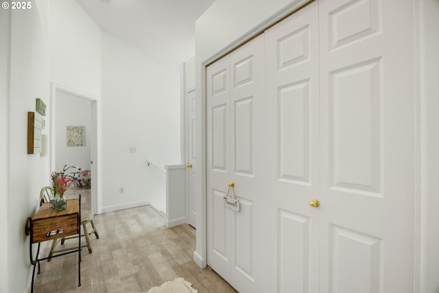 19774 SW Ashcroft Ln, Beaverton, OR 97003 - hall featuring light wood-type flooring and baseboards