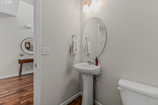 2908 S White Salmon Dr, Ridgefield, WA 98642 - half bathroom with toilet and wood finished floors