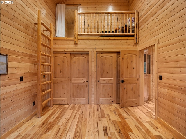 interior space with a sauna