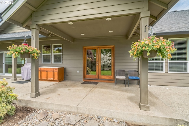 26250 S Milk Creek Cir, Mulino, OR 97042 - view of patio featuring french doors
