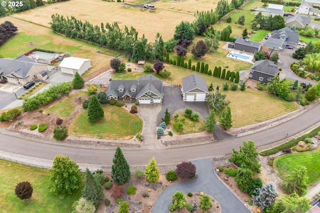 aerial perspective of suburban area