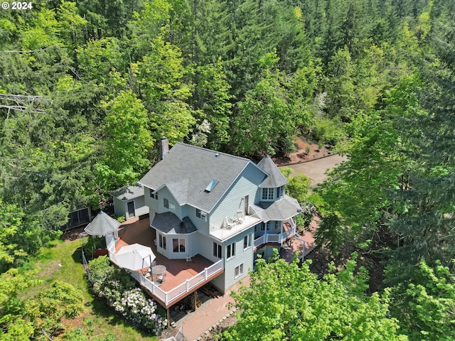 7297 Holly St, Springfield, OR 97478 - view from above of property featuring a heavily wooded area