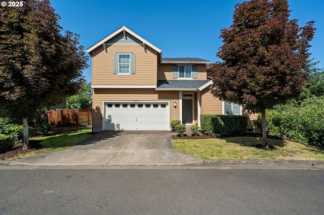 18876 Chanelle Way, Oregon City, OR 97045 - traditional-style home with an attached garage and concrete driveway