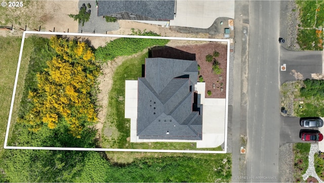 35681 Bella Ridge Loop, Astoria, OR 97103 - aerial view of property and surrounding area with property parcel outlined