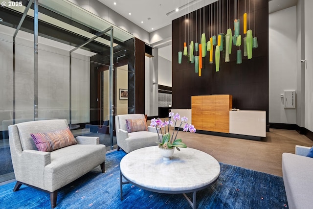 1025 NW Couch St Unit 1320, Portland, OR 97209 - building lobby with a towering ceiling and recessed lighting