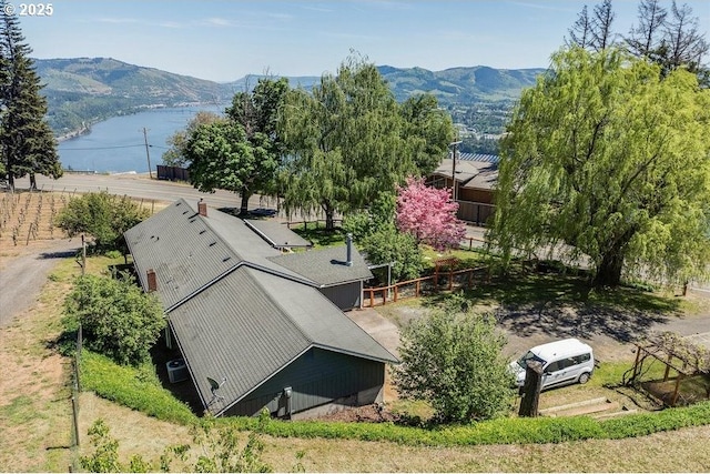 11081 Cook Underwood Rd, Underwood, WA 98651 - aerial view of property and surrounding area featuring a mountain backdrop