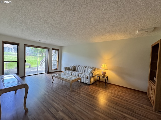 13821 NW 10th Ct Unit G, Vancouver, WA 98685 - living area with a textured ceiling and wood finished floors
