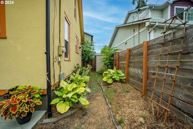 view of side of property