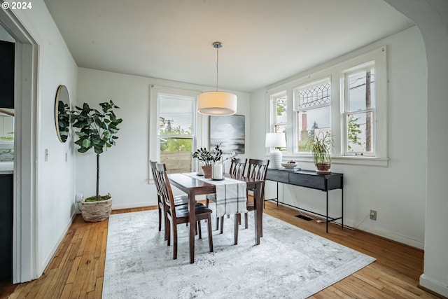 dining room featuring hardwood / wood-style floors