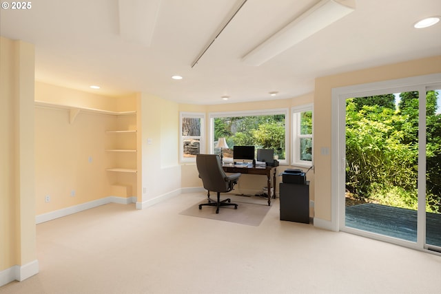 2977 Ingalls Way, Eugene, OR 97405 - office featuring light colored carpet, baseboards, and recessed lighting