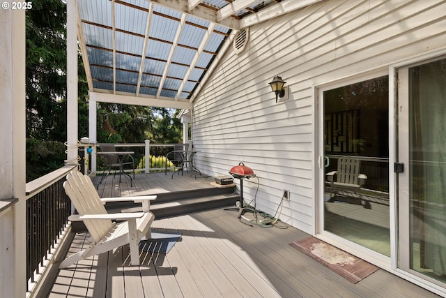 44505 SW Knight Rd, Gaston, OR 97119 - view of wooden terrace