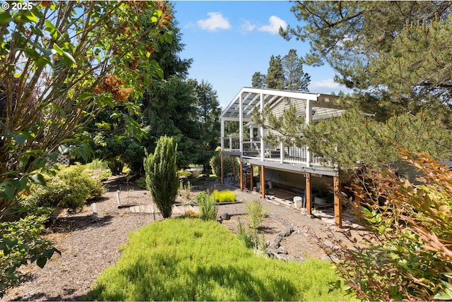 44505 SW Knight Rd, Gaston, OR 97119 - view of yard featuring a deck