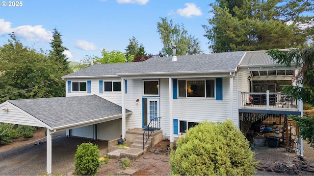 44505 SW Knight Rd, Gaston, OR 97119 - bi-level home with an attached carport and roof with shingles