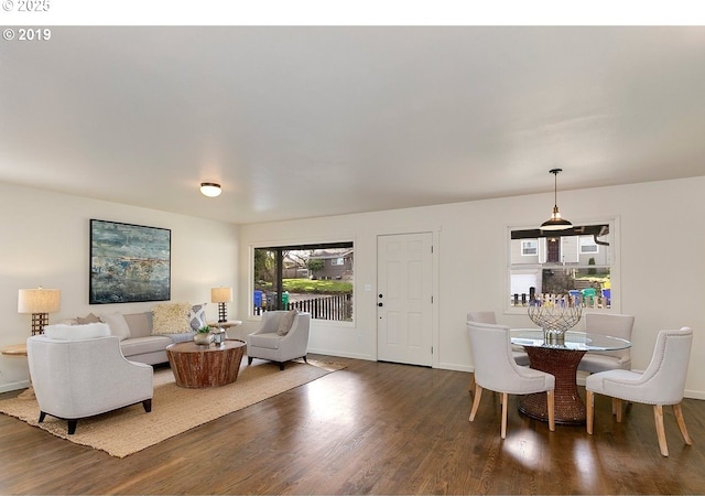 2747 NE Bryant St, Portland, OR 97211 - living area with wood finished floors and baseboards