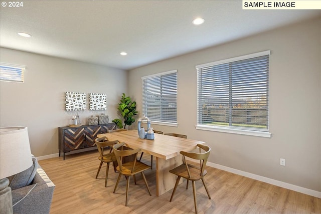 4205 NE 186th St Lot 265, Vancouver, WA 98686 - dining room with plenty of natural light, baseboards, light wood finished floors, and recessed lighting