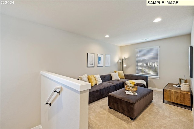 4205 NE 186th St Lot 265, Vancouver, WA 98686 - living room featuring recessed lighting, baseboards, and light colored carpet