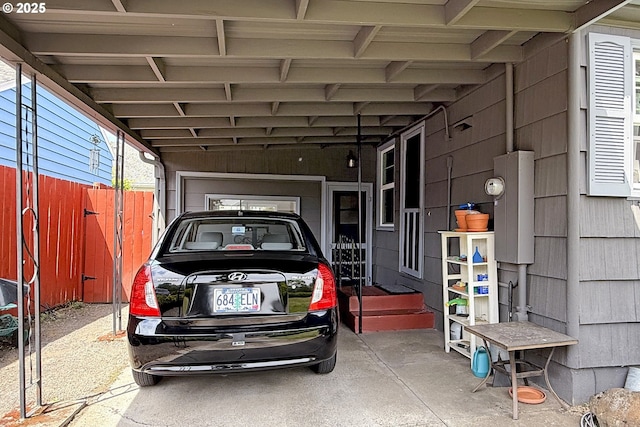 6325 SE 77th Ave SE, Portland, OR 97206 - view of parking / parking lot with an attached carport