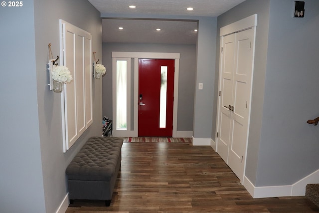 4718 NE 129th Ave, Vancouver, WA 98682 - entryway with wood finished floors, baseboards, and recessed lighting