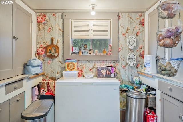 view of clothes washing area