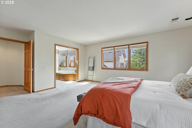 5844 Ridgetop Ct, Lake Oswego, OR 97035 - bedroom with light colored carpet and ensuite bathroom