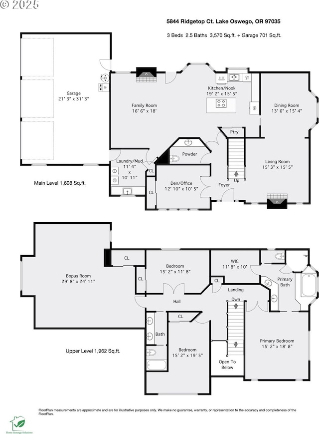 5844 Ridgetop Ct, Lake Oswego, OR 97035 - view of room layout