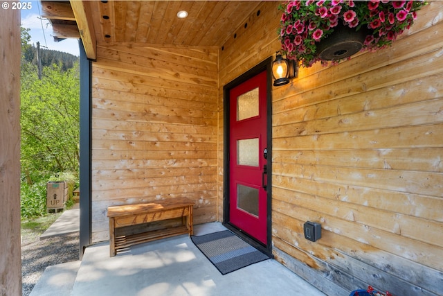 view of entrance to property