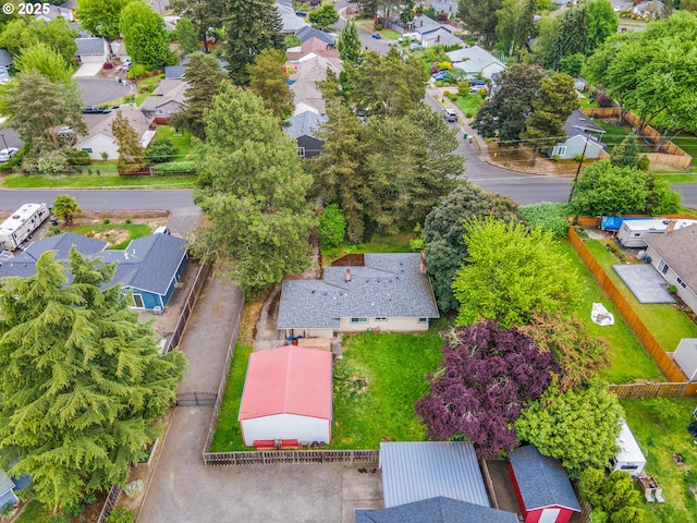 aerial perspective of suburban area