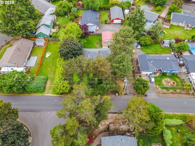 aerial perspective of suburban area