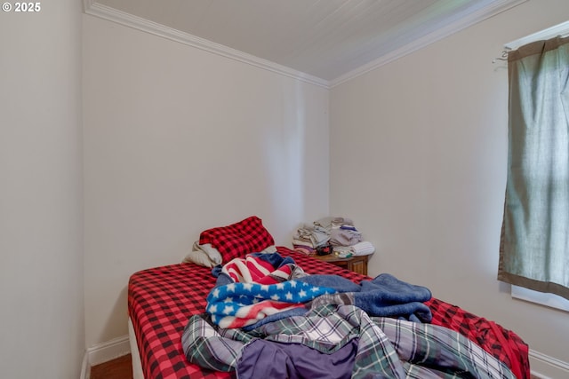 2977 Grand Ave, Astoria, OR 97103 - bedroom with crown molding and baseboards