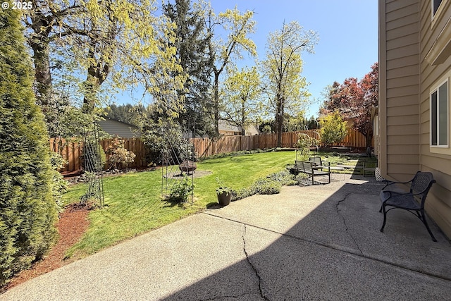 view of patio / terrace featuring a fenced backyard