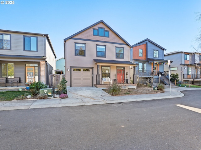 view of front of house featuring a garage