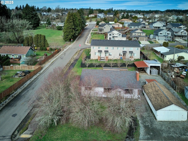 drone / aerial view featuring a residential view