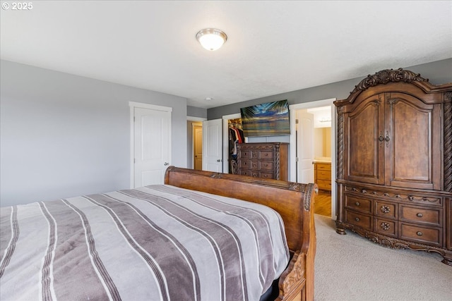 21600 NE Forest Dr, Yamhill, OR 97148 - bedroom with light carpet and connected bathroom