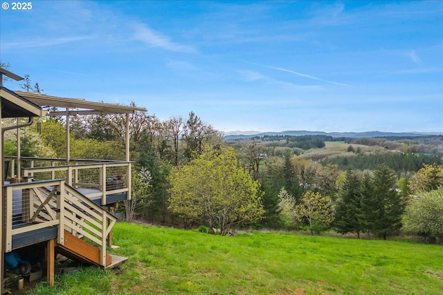 21600 NE Forest Dr, Yamhill, OR 97148 - view of grassy yard with a mountain view
