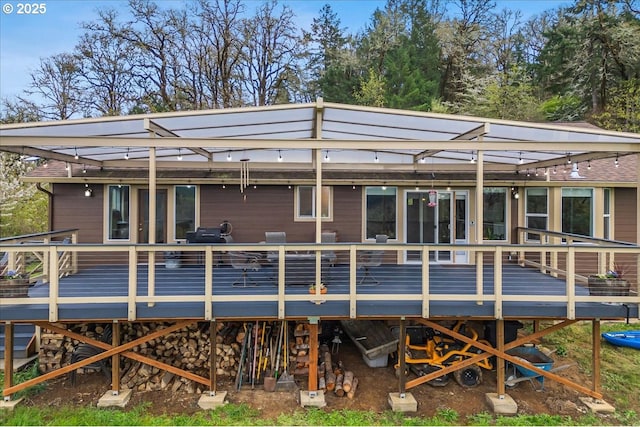21600 NE Forest Dr, Yamhill, OR 97148 - rear view of house featuring a wooden deck