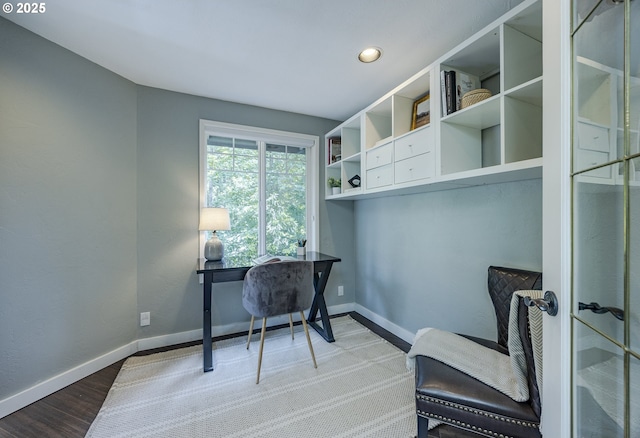 32518 Dillard Rd, Eugene, OR 97405 - office with wood finished floors and recessed lighting