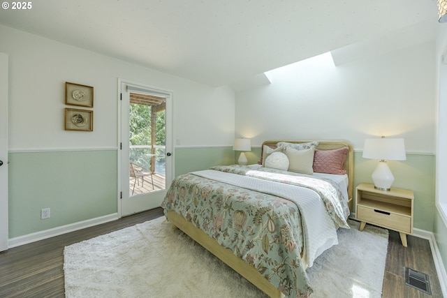 32518 Dillard Rd, Eugene, OR 97405 - bedroom with access to exterior and wood finished floors