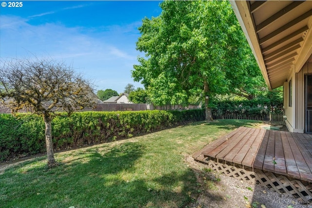 324 N Peacock Ct, Newberg, OR 97132 - fenced backyard featuring a deck