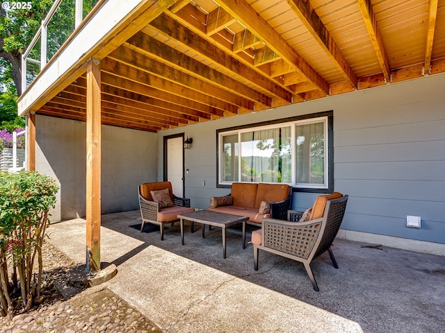 5210 N Emerson Dr, Portland, OR 97217 - view of patio / terrace with an outdoor hangout area