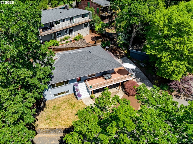 5210 N Emerson Dr, Portland, OR 97217 - view from above of property