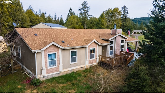 view of rear view of house