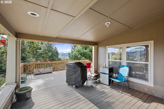 deck with grilling area