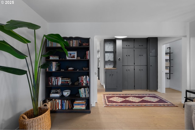 interior space featuring wood finished floors