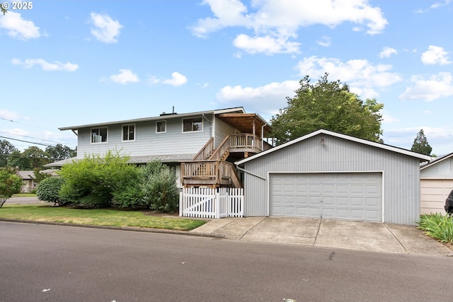 380 W Arlington St, Gladstone, OR 97027 - view of front facade with stairway and a garage