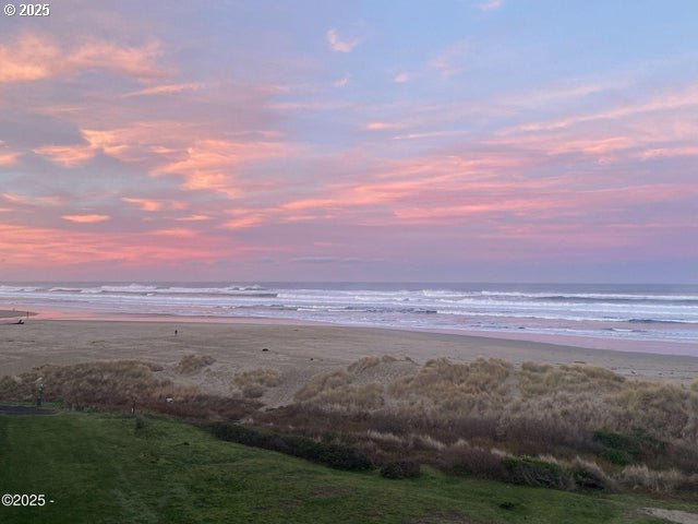 water view featuring local beach