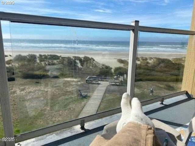 detailed view of a view of the beach