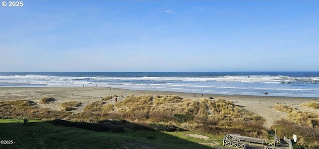 water view featuring nearby beach