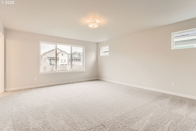 view of carpeted empty room