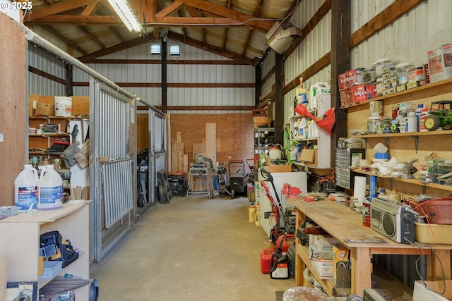 view of storage room