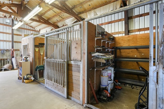 view of horse barn